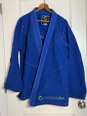 Origin USA Jiu-Jitsu Gi A4 / XL Jacket and Pants Royal Blue (2-pieces)